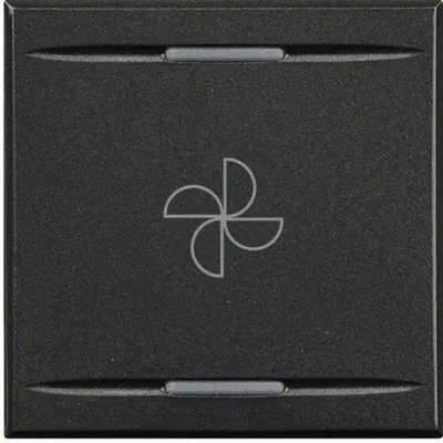 Capac tasta Axolute MyHOME BUS - Ventilator tip basculant - 2 module - antracit