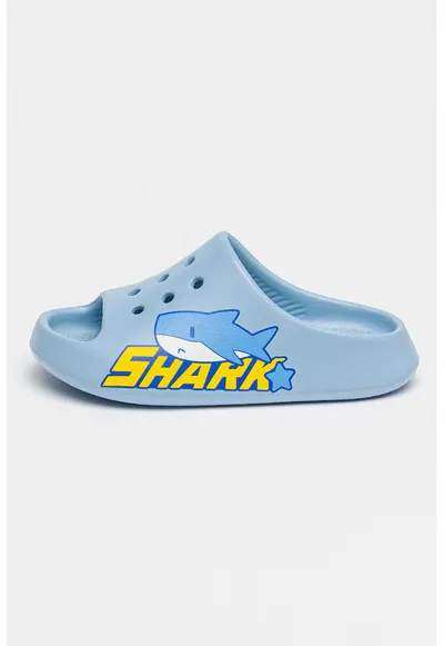 Papuci cu accesorii Shark - Galben/Albastru