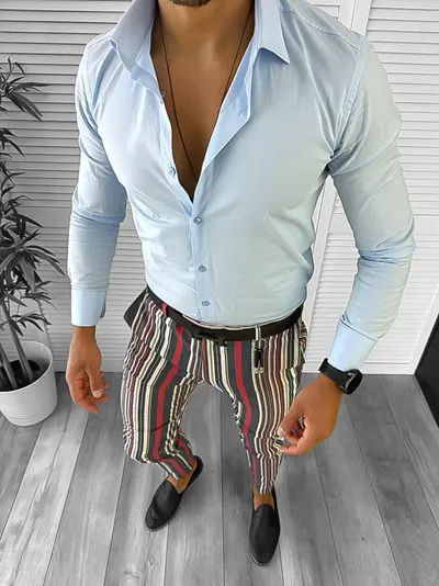 Tinuta barbati smart casual Pantaloni + Camasa 12652 E