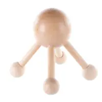 Accesoriu masaj corporal BATHLUX, 8x8x8,3 cm, lemn