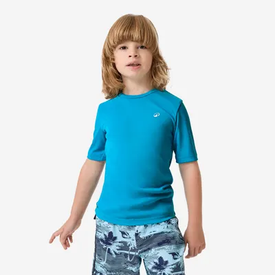 Tricou anti-UV, UPF50+, UV>95% Albastru Băieți