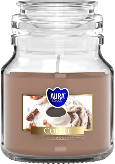 Lumânare parfumată Bispol Aura - Coffee, 120 g