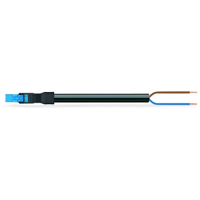 pre-assembled connecting cable; B2ca; Plug/open-ended; 2-pole; Cod. I; 1 m; 1,50 mm²; blue