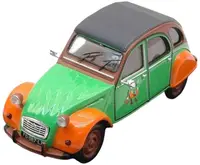 Model de colecție IXO Modern: mașini - Citroen 2 CV (Green/Orange) (1978)