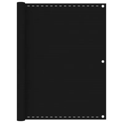 Gossi paravan de balcon, negru, 120x400 cm, hdpe