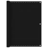 Gossi paravan de balcon, negru, 120x400 cm, hdpe