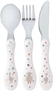 Lassig Set de tacâmuri din 3 piese - Tiny Farmer, Oaie