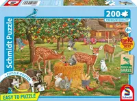 Puzzle Schmidt din 200 piese - Picnic cu animale