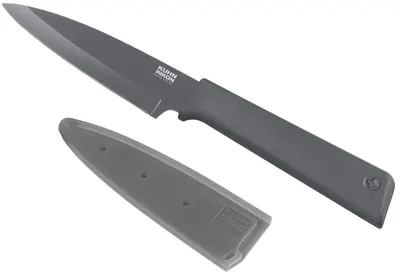 Cuțit de bucătărie Kuhn Rikon - Colori+, 9.4 cm, gri