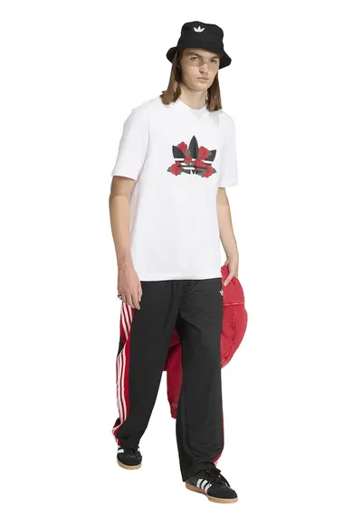 Tricou lejer cu logo GFX - Rosu/Alb/Negru