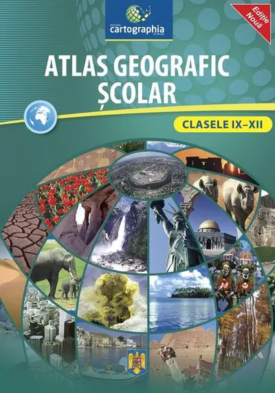 Atlas geografic şcolar (clasele IX-XII) - Hardcover - ***
