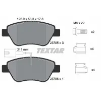 Set placute frana, frana disc TEXTAR 2370502