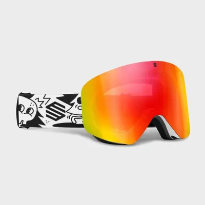 Ochelari de schi pentru copii GX Kids Snowman Roșu