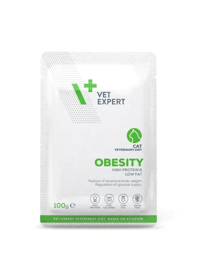 Hrana umeda pentru pisici cu probleme de obezitate, Vet Expert Obesity Cat, 100g