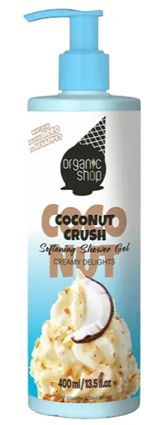 Organic Shop Gel de duș emolient Coconut Crush, 400 ml