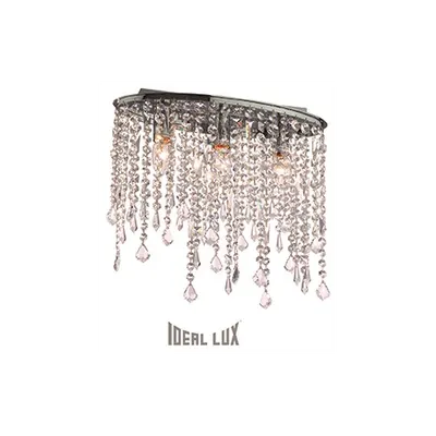 Corp de iluminat cu pandantive din cristale de diverse forme 3x40W