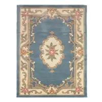 Covor din lână Flair Rugs Aubusson, 120 x 180 cm, albastru
