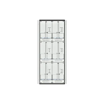 Meter box insert 3-rows, 6 meter boards / 24 Modul heights