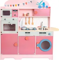Bucătărie de joacă pentru copii Small Foot - roz, cu accesorii