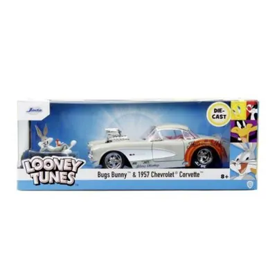Jada Masinuta Metalica Bugs Bunny 1957 Chevrolet Corvette 1:24