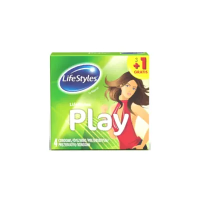 Prezervative Play, 3+1 bucati, LifeStyles