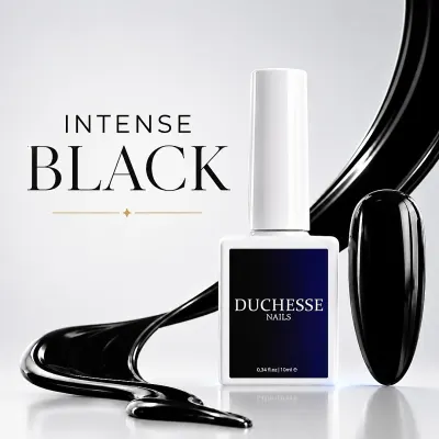 Oja Semipermanenta Unghii, HEMA&TPO FREE, Nuanta Intense Black, 10 ml - Default Title