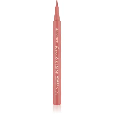 essence line & STAIN! TATTOO creion contur de buze, tip carioca pentru un efect de lunga durata culoare 02 Must Have Brown 1.1 ml