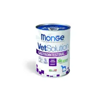 MONGE VETSOLUTION Gastrointestinal Low Fat, XS-XL, Ton, dietă veterinară, conservă hrană umedă fără cereale câini, sistem digestiv, (pate), 400g