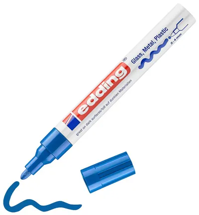 Marker permanent Edding 750 - albastru