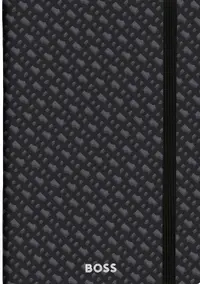 Caiet Hugo Boss Monogram - A5, cu rânduri, gri