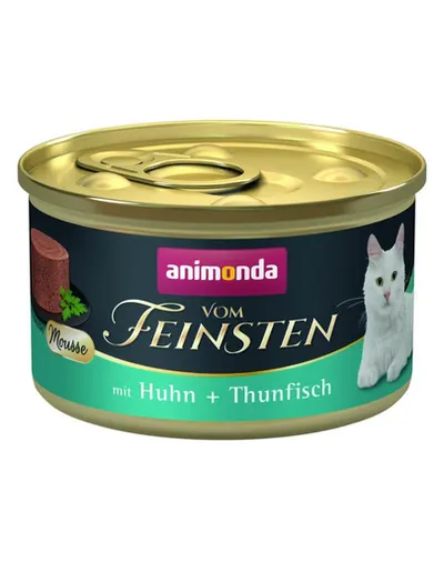 ANIMONDA Vom Feinsten Mousse hrană umedă tip mousse pentru pisici cu pui și ton 85 g