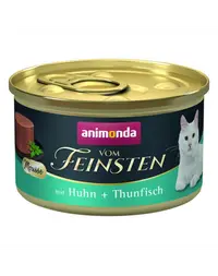 ANIMONDA Vom Feinsten Mousse hrană umedă tip mousse pentru pisici cu pui și ton 85 g