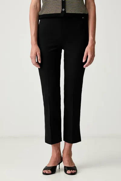 Tommy Hilfiger pantaloni straight pentru femei din bumbac cu elastan