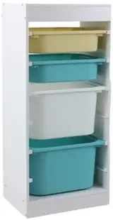 Raft cu cutii de jucării Ginger Home - Alb