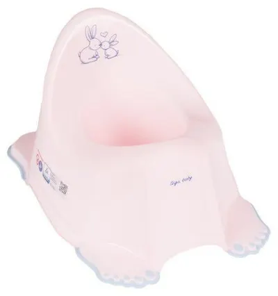 Oală anatomică pentru bebeluși Tega Baby - Iepurași, roz