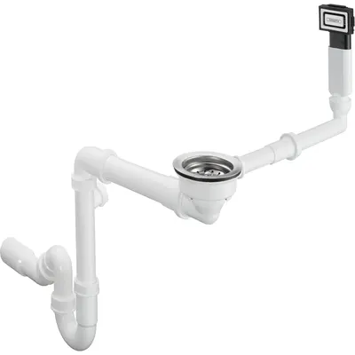 Sifon chiuveta bucatarie cu ventil si preaplin Hansgrohe D16-10 43927000
