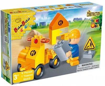 Constructor BanBao Young Ones - Constructor de mașini, 9 piese