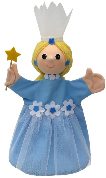 Papusa pentru teatru Moravska ustredna Brno - Zâna florilor, 34 cm, albastru