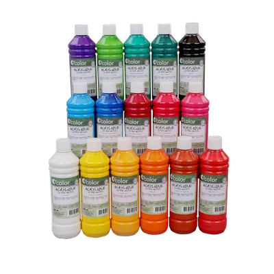 Vopsea acrilica Ultragloss alb 500 ml