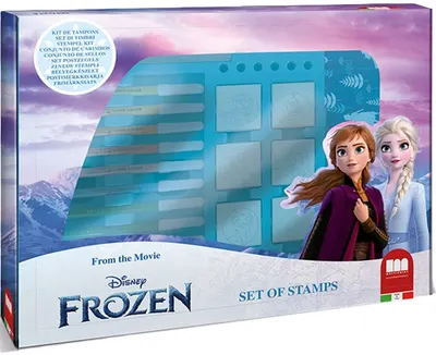 Set carioci Multiprint Frozen - 12 bucăți ,cu 7 stampile
