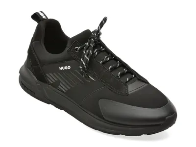 Pantofi sport HUGO negri, 3769, din material textil