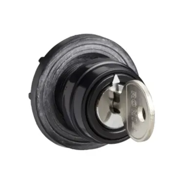 Cap Actionare 45 X 45 Mm - Culoare Metal - Cu Cheie - Pentru Inscriptionare