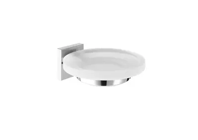 Savoniera Roca Cubica A816820001, montare pe perete, metal, Crom