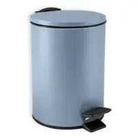 Coș de gunoi albastru deschis cu pedală din oțel 3 l Adelar – Spirella