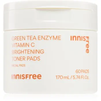 innisfree Green Tea Vitamin C Brightening Toner Pads dischete de tonifiere pentru luminozitate si hidratare