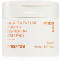 innisfree Green Tea Vitamin C Brightening Toner Pads dischete de tonifiere pentru luminozitate si hidratare