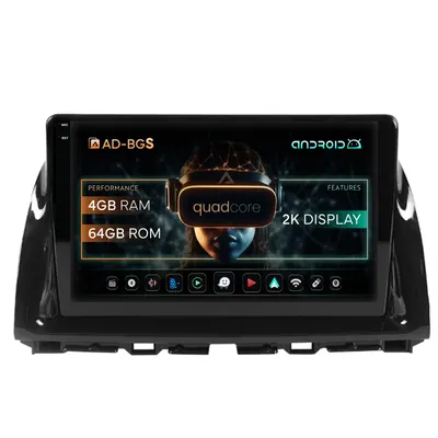 Navigatie 2K Mazda CX-5 (2012-2015), Android, S-Quadcore 4GB RAM + 64GB ROM, 10.36 Inch - AD-BGS100042K+AD-BGRKIT319