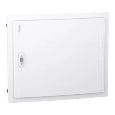 PrismaSet XS, Cofret cu montaj ingropat, 2x24 Module, material plastic, usa plina alba, cu 1 bloc terminal