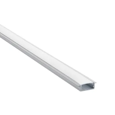 Profile banda led, RigelSLIM Recessed Wide 2m Aluminium Profile/Extrusion Silver