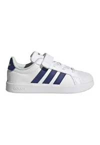 Pantofi sport StreetTalk din piele ecologica cu velcro - Alb/Albastru inchis